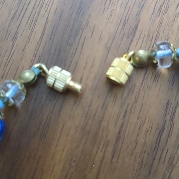 Venetian Glass Blue Beaded Necklace - Picture 5 of 7